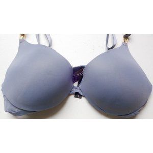 Victoria's Secret Uplift Plunge Bra Gray Blue Size 34D